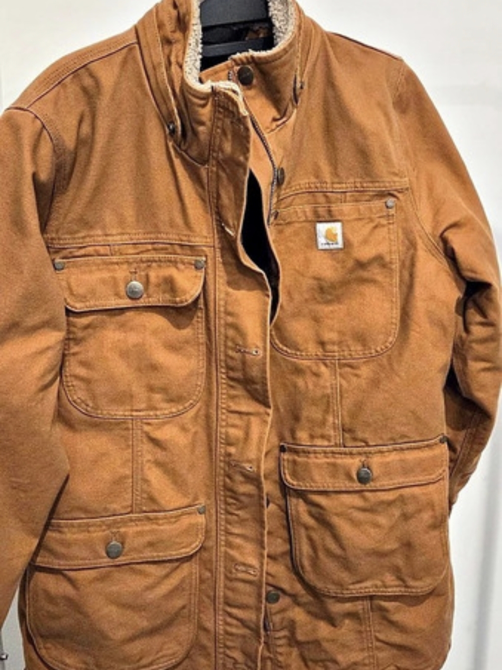 Carhartt Sandstone Sierra Jacket Men's / WomansCotton Jacket Size Large